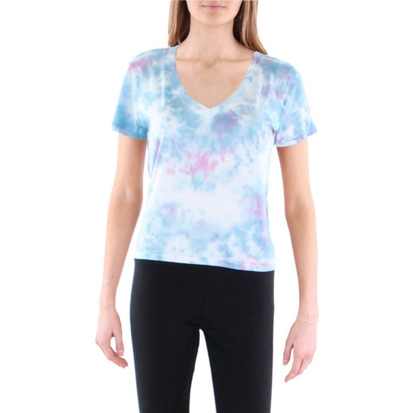 Anthropologie Tops - Anthropologie MaronieTie Dye Knit T-Shirt Blue Sm NEW